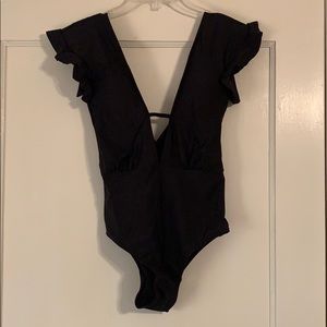 Black One Piece Bathing Suit